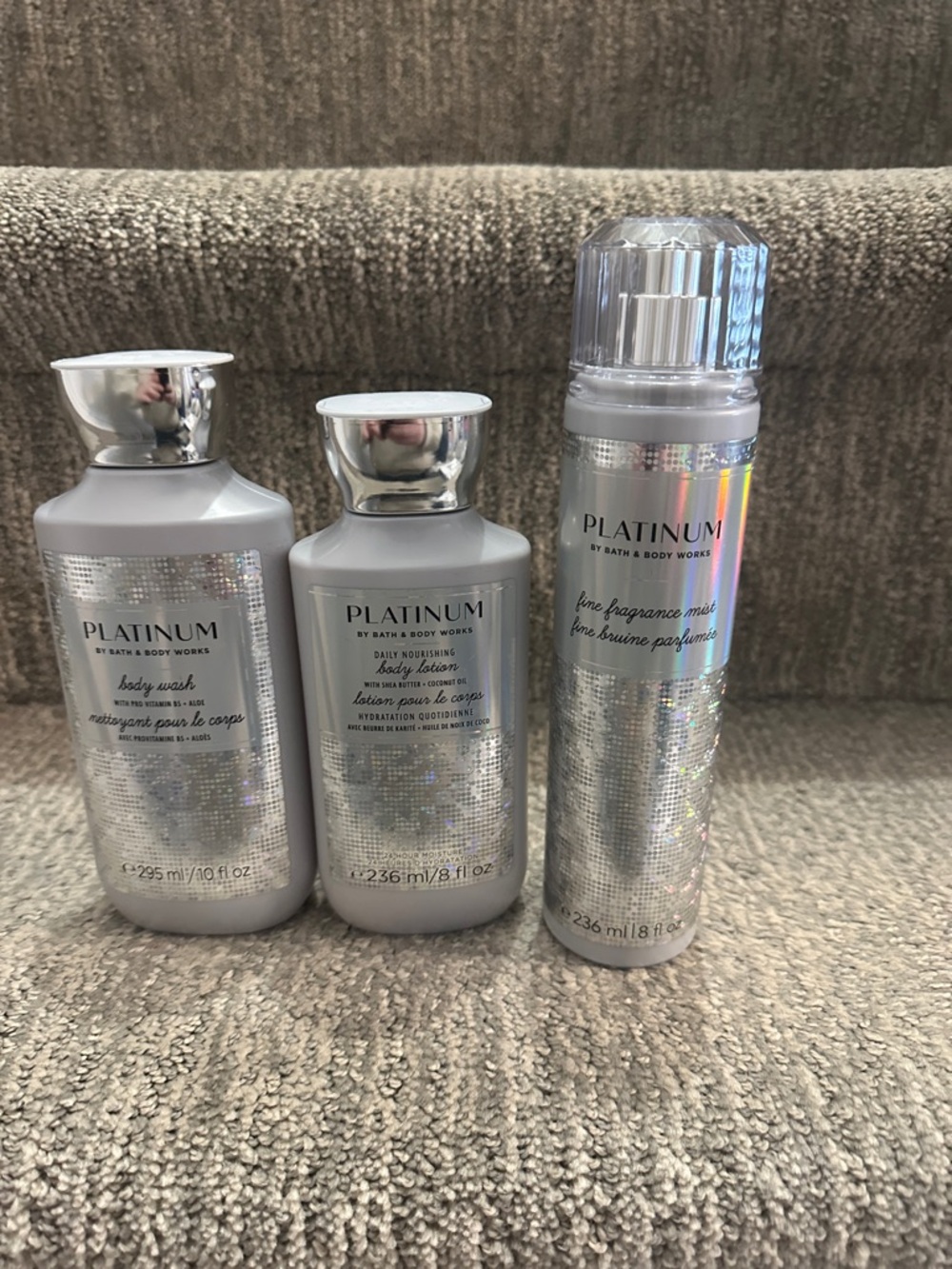 Bath & Body Works Platinum Trio - Silver
